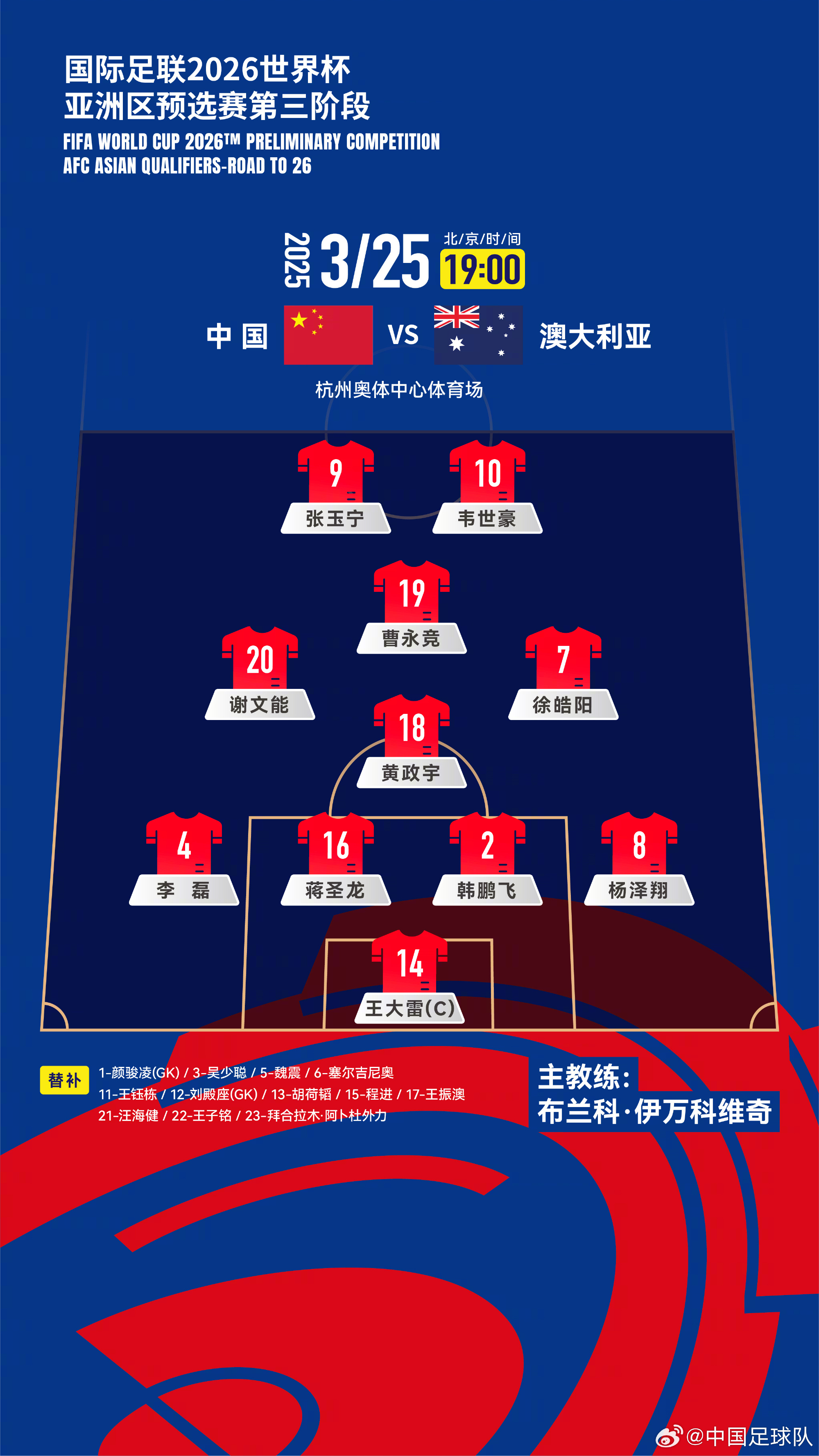 遭伊萬詬??！國(guó)足首發(fā)11人聯(lián)賽出場(chǎng)：僅4人鐵主力，楊澤翔0出場(chǎng)