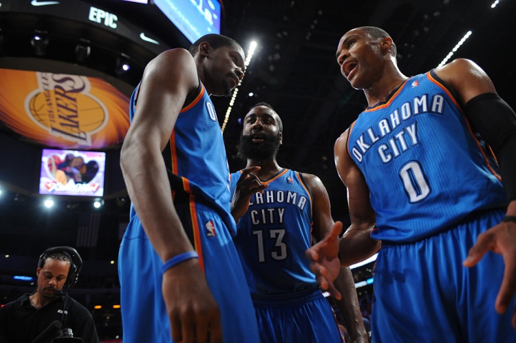 雷霆三少得分全部進(jìn)入歷史前20！他們是NBA歷史最大的如果嗎？